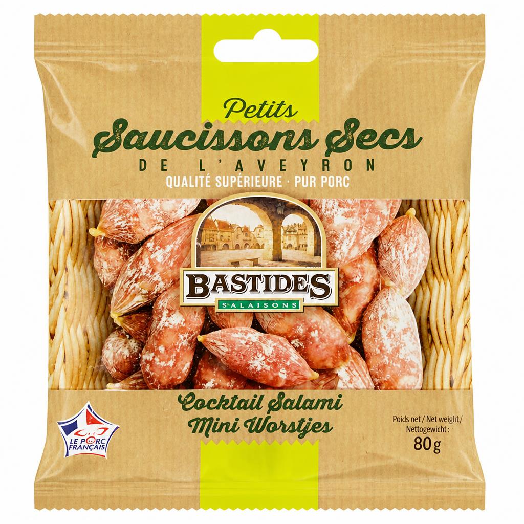 Bastides Petits Saucisson Secs 80G