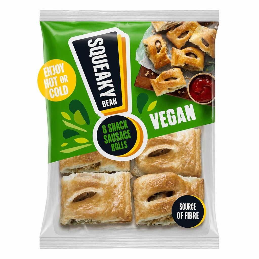 Squeaky Bean Snack Sausage Rolls 8x20g
