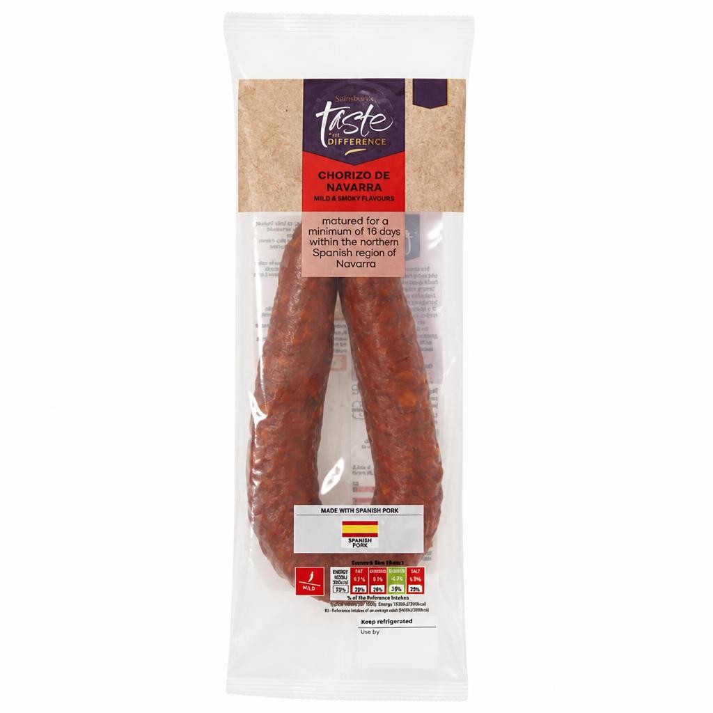 Sainsbury's Navarra Chorizo Ring, Taste the Difference 225g