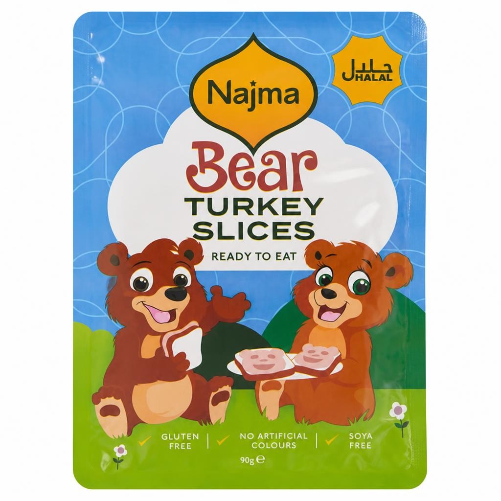 Najma Bear Delicious Slices of Turkey Sausage x6 90g