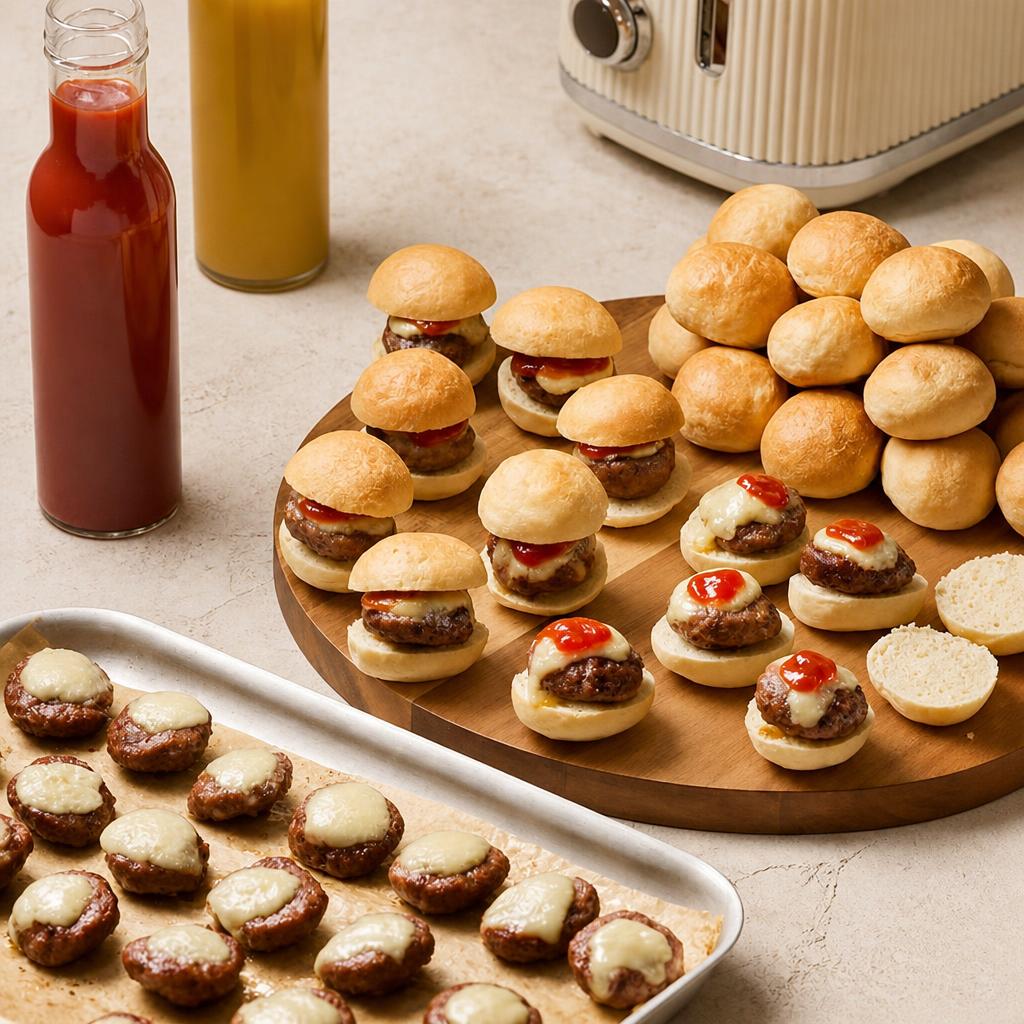 Sainsbury's 32 Mini Cheeseburgers, Taste the Difference
