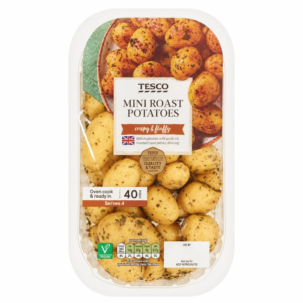 Tesco Mini Roast Potatoes 500G
