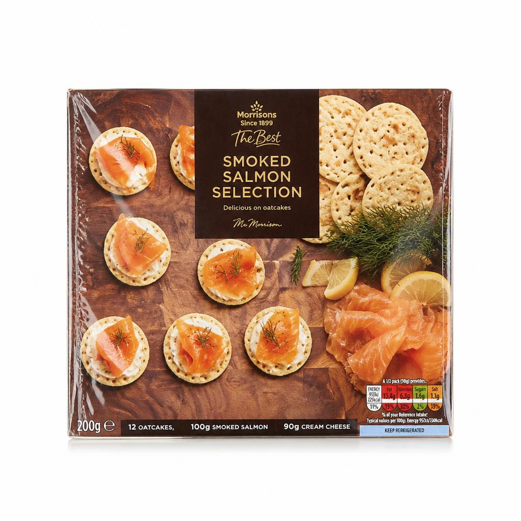 Sainsbury's Scottish Smoked Salmon Cocktail Blinis, Taste the Difference 420g
