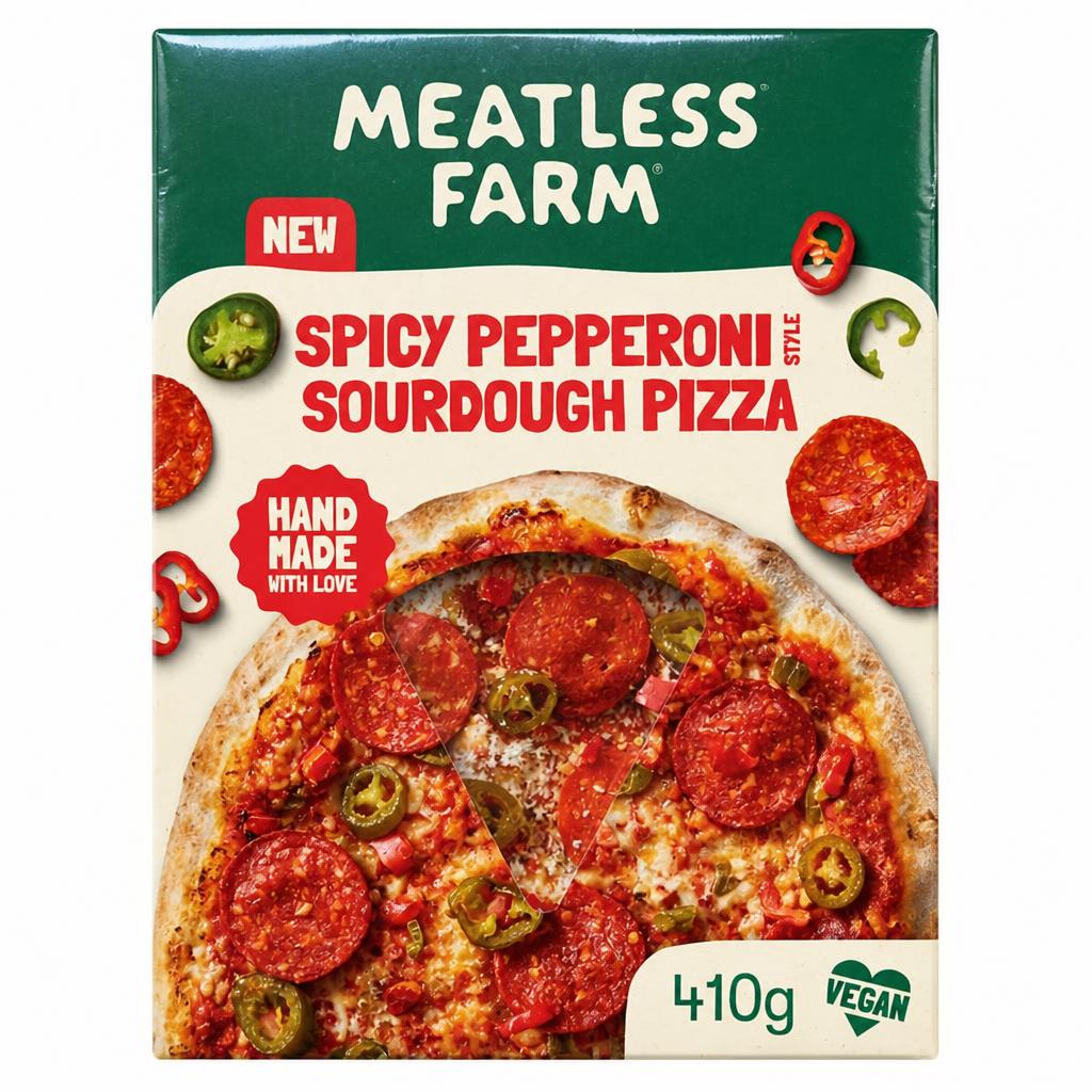 Meatless Farm Spicy Pepperoni Style Sourdough Pizza 410g
