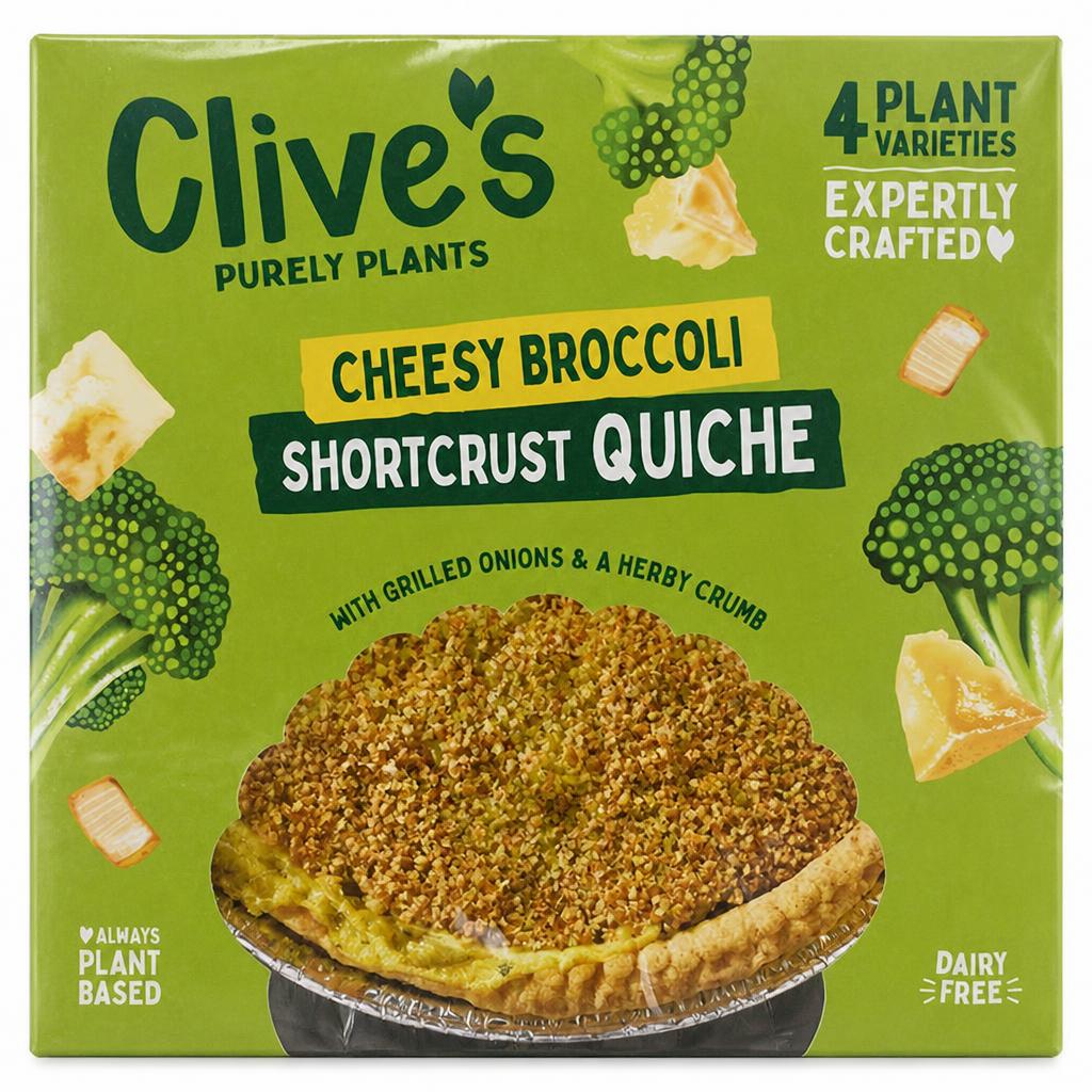 Clive's Cheesy Broccoli Quiche 380g