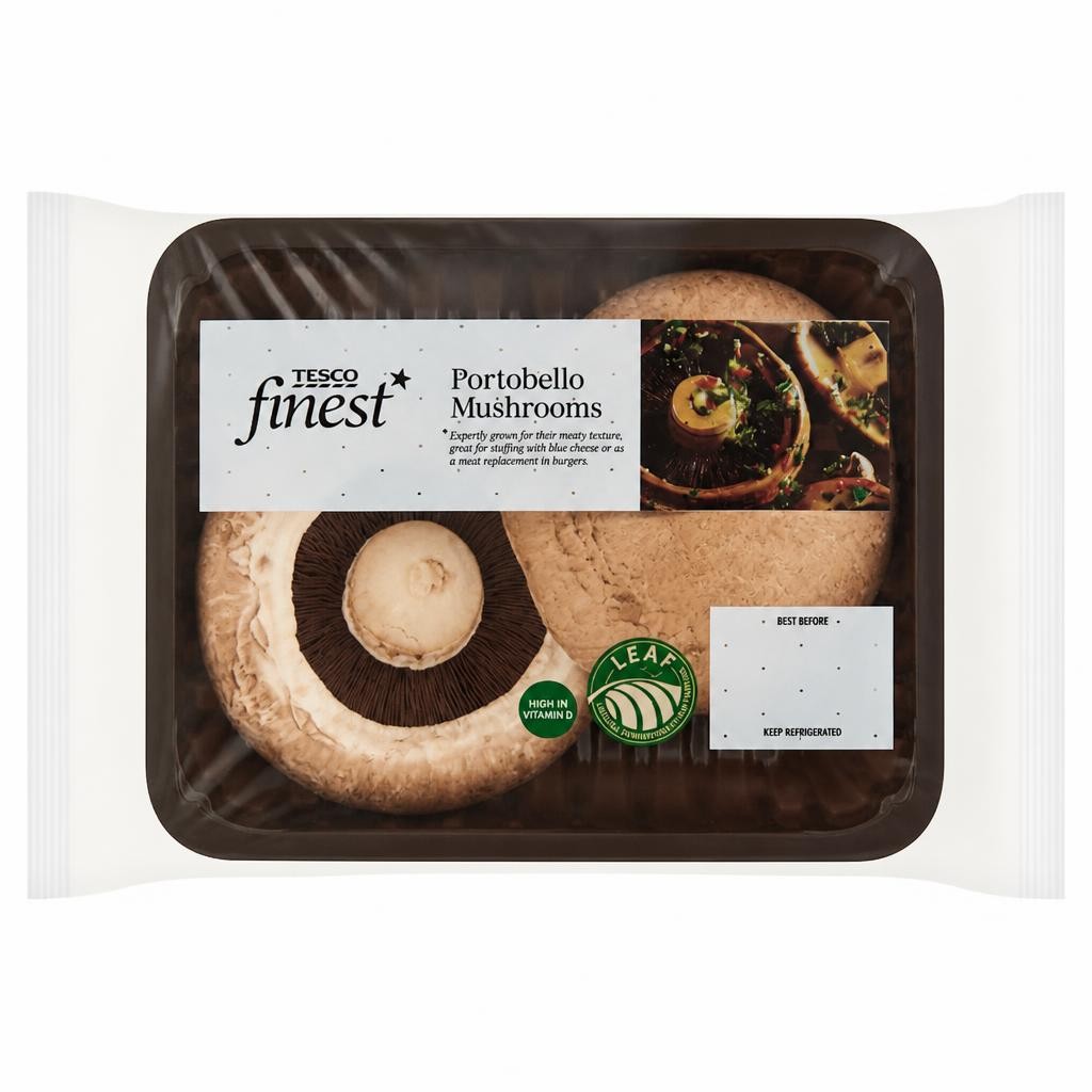 Tesco Finest Portobello Vitamin D Mushrooms