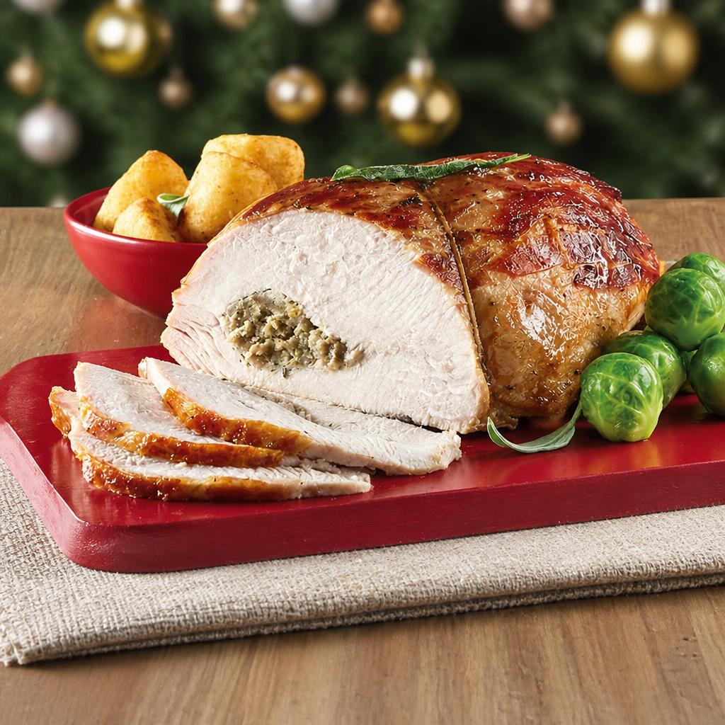 Sainsbury's Fresh British Turkey Breast Joint with Pork, Festive Fruit & Scotch Whisky Stuffing 1.4kg