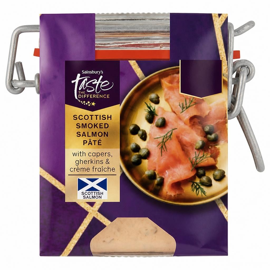 Sainsbury's Butter Topped Salmon Pate Kilner, Taste the Difference x12