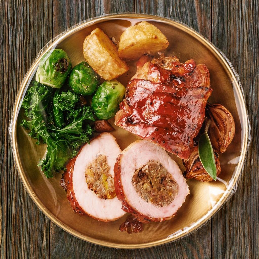 Sainsbury's Fresh Turkey Parcels with Pork & Jewelled Fruit Stuffing with a Cranberry Sauce 1.1kg