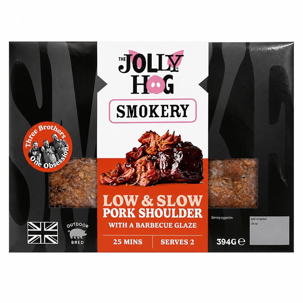 The Jolly Hog Smokery Pork Shoulder with a Barbecue Glaze 394g