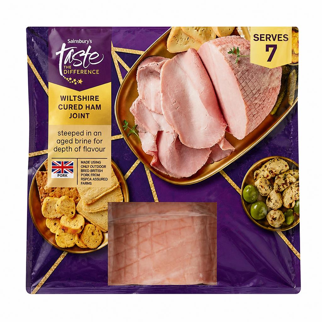 Sainsbury's Wiltshire Cured Ham Joint, Taste the Difference 700g