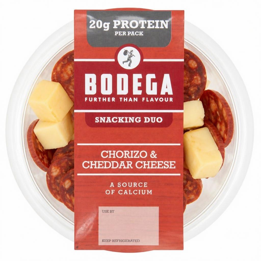 Bodega Chorizo & Cheddar Cheese Snacking Duo 90g