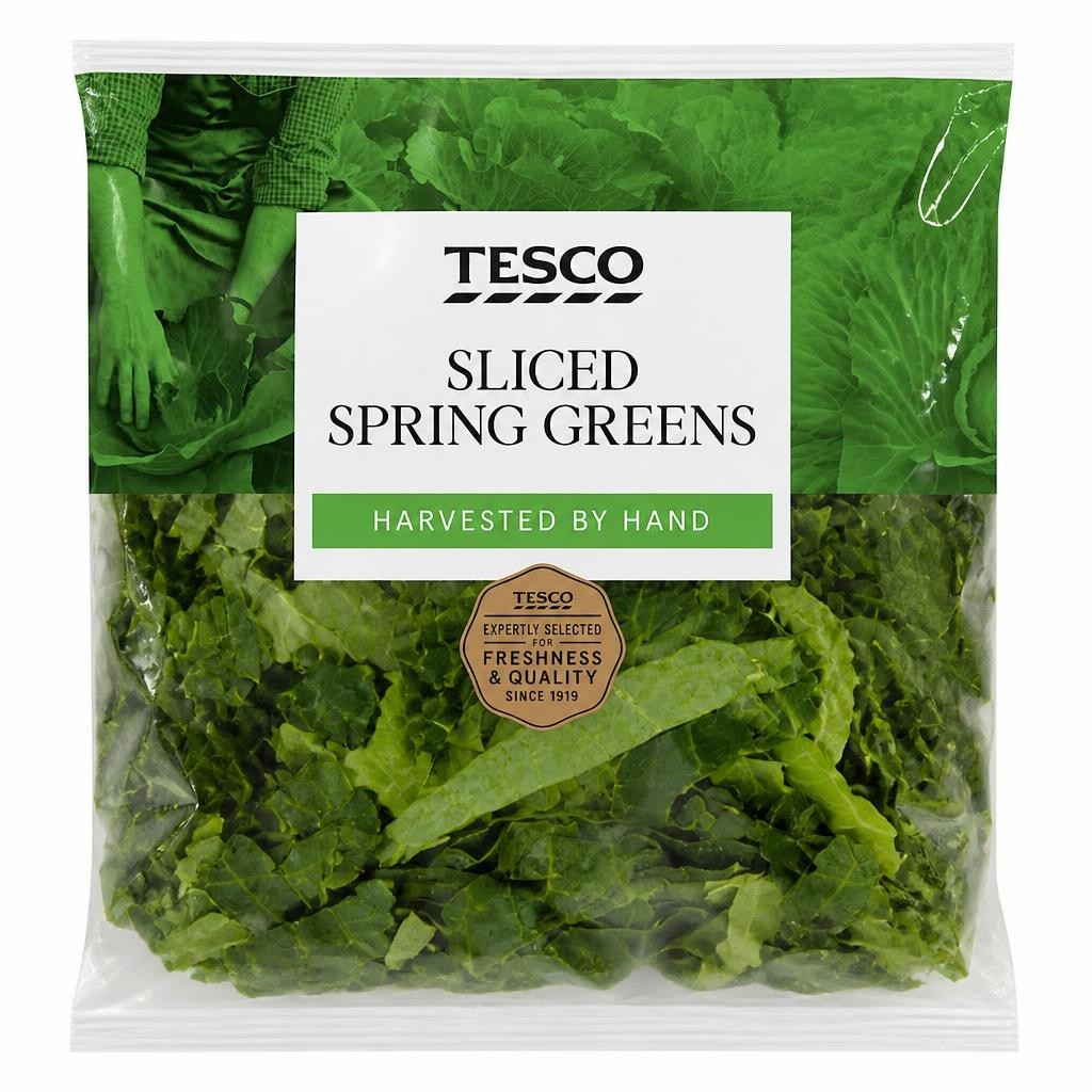 Tesco Sliced Greens 300G