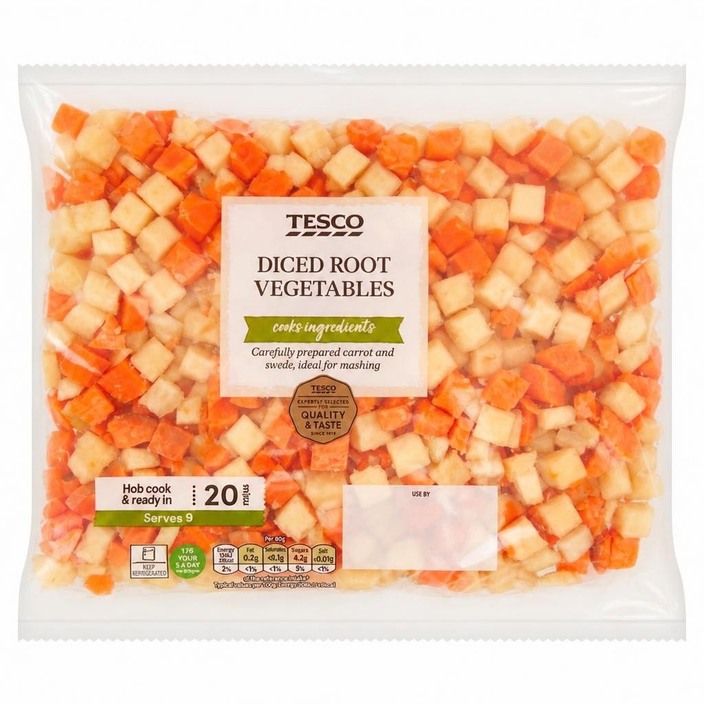 Tesco Diced Root Vegetables 720G