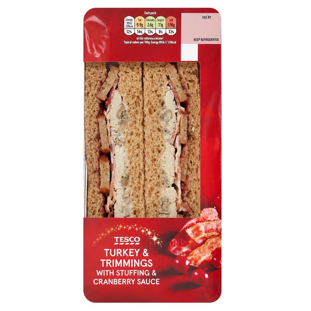 Tesco Turkey & Trimmings Sandwich