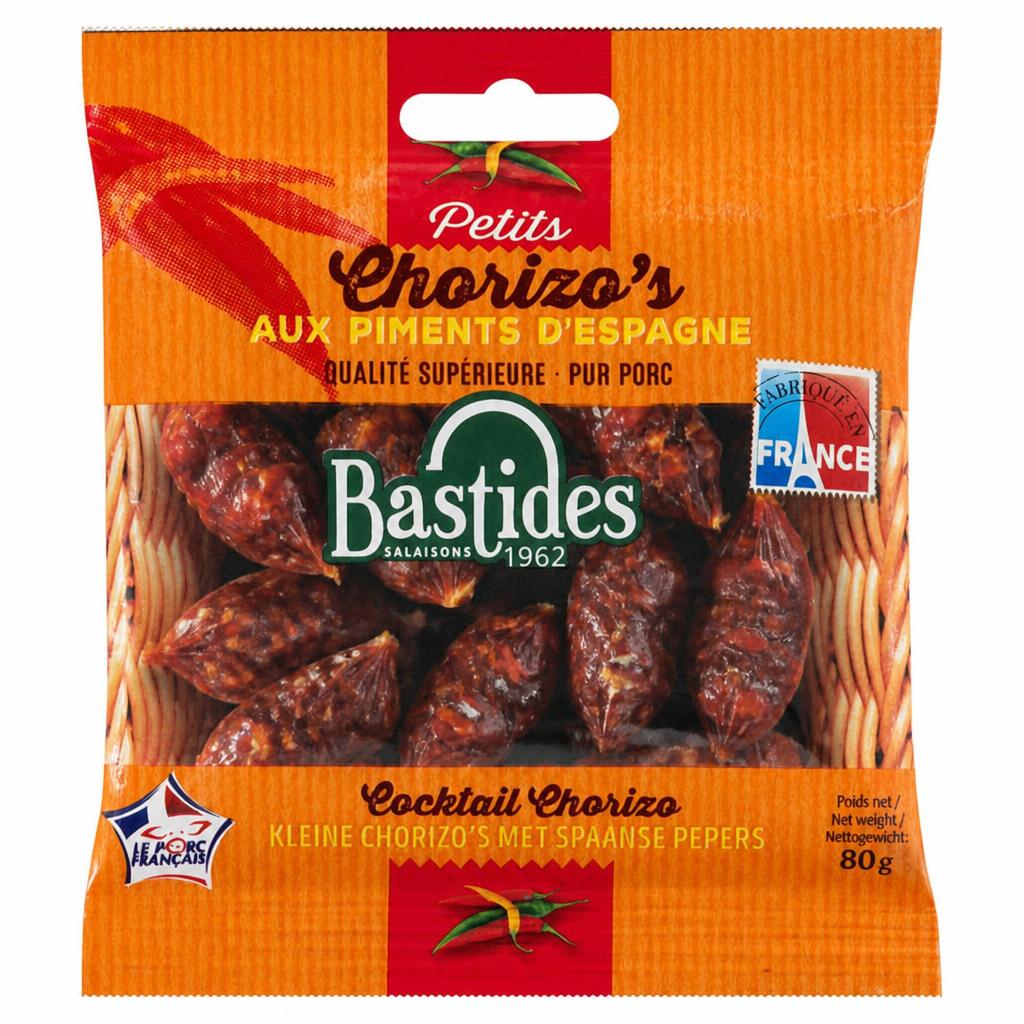Bastides Salaisons Petits Chorizo's Cocktail Chorizo 80g