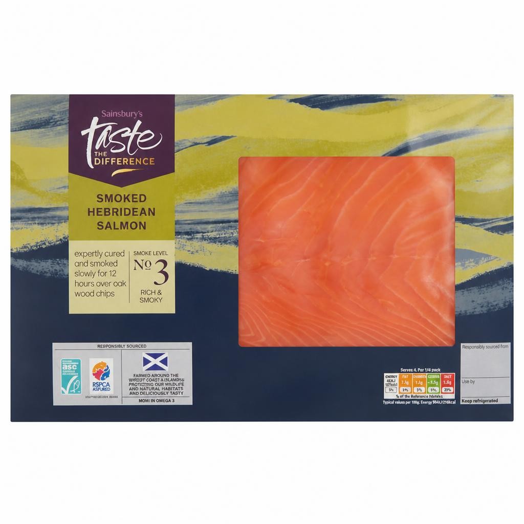 Sainsbury's 200g Smoked Hebridean Salmon, Taste the Difference
