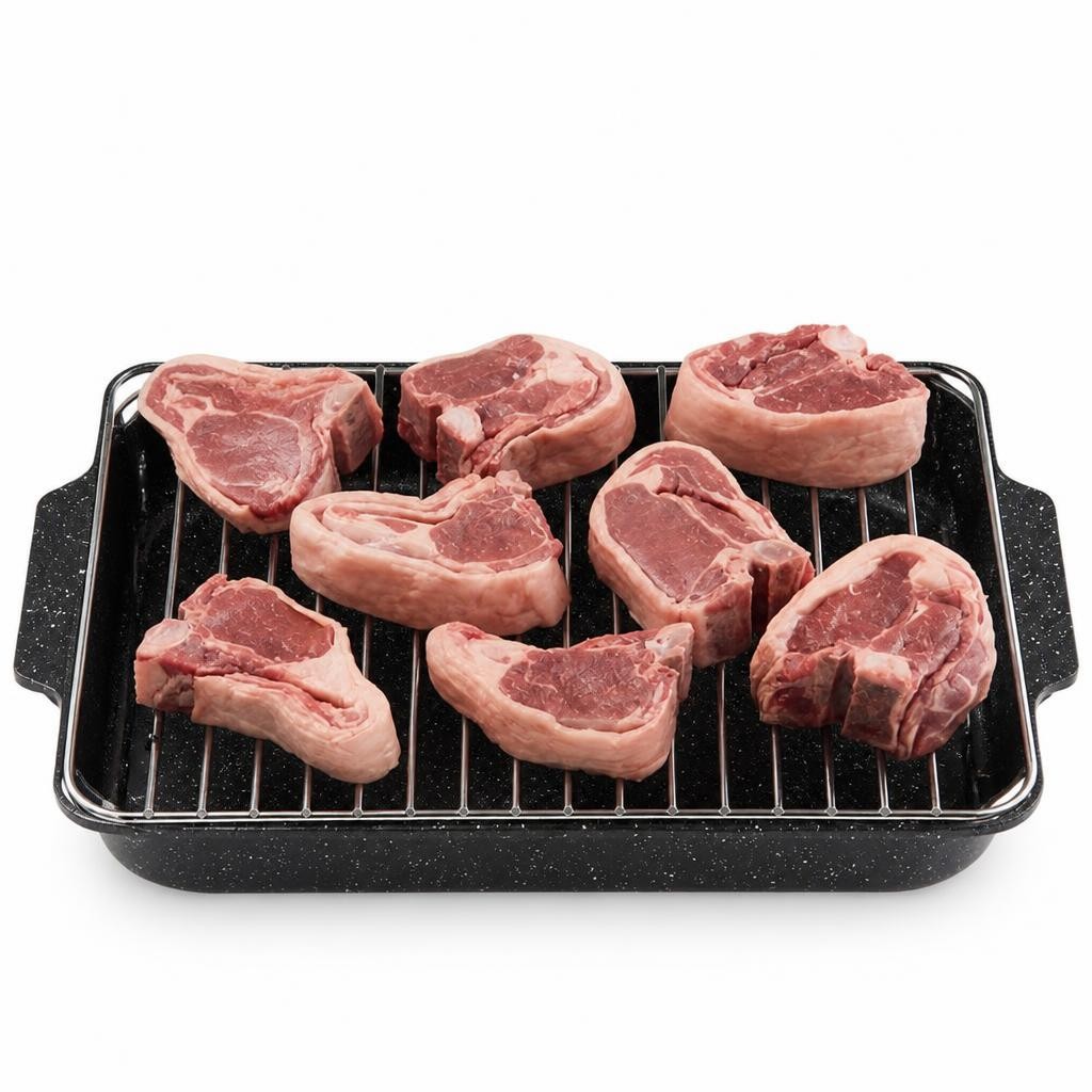 Sainsbury's Welsh Hill Lamb Chops, Taste the Difference (Approx. 1kg)
