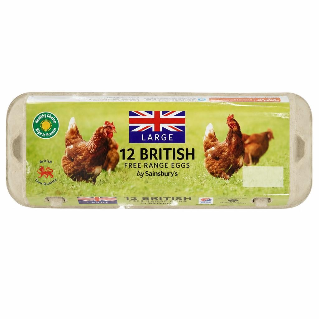 Sainsbury's British Free Range Eggs Large x12