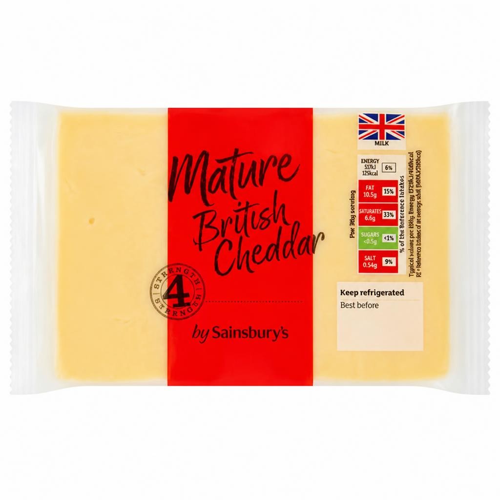 Sainsbury's British Mature Cheddar Cheese 400g