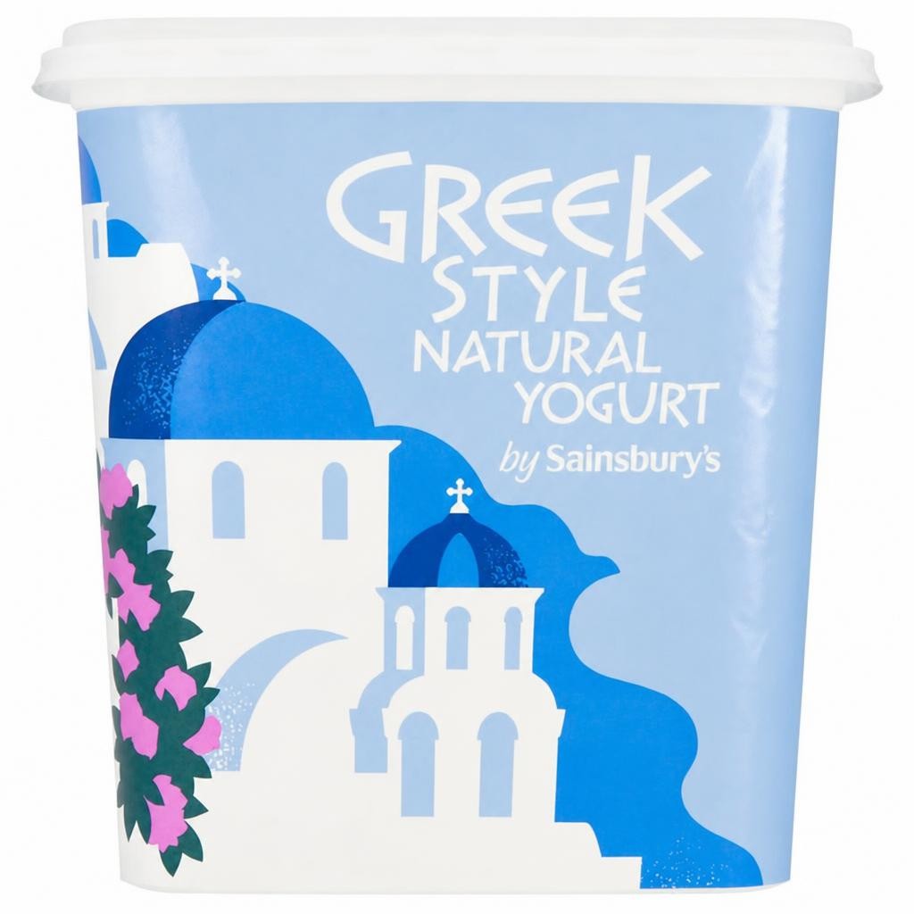 Sainsbury's Greek Style Natural Yogurt 1kg