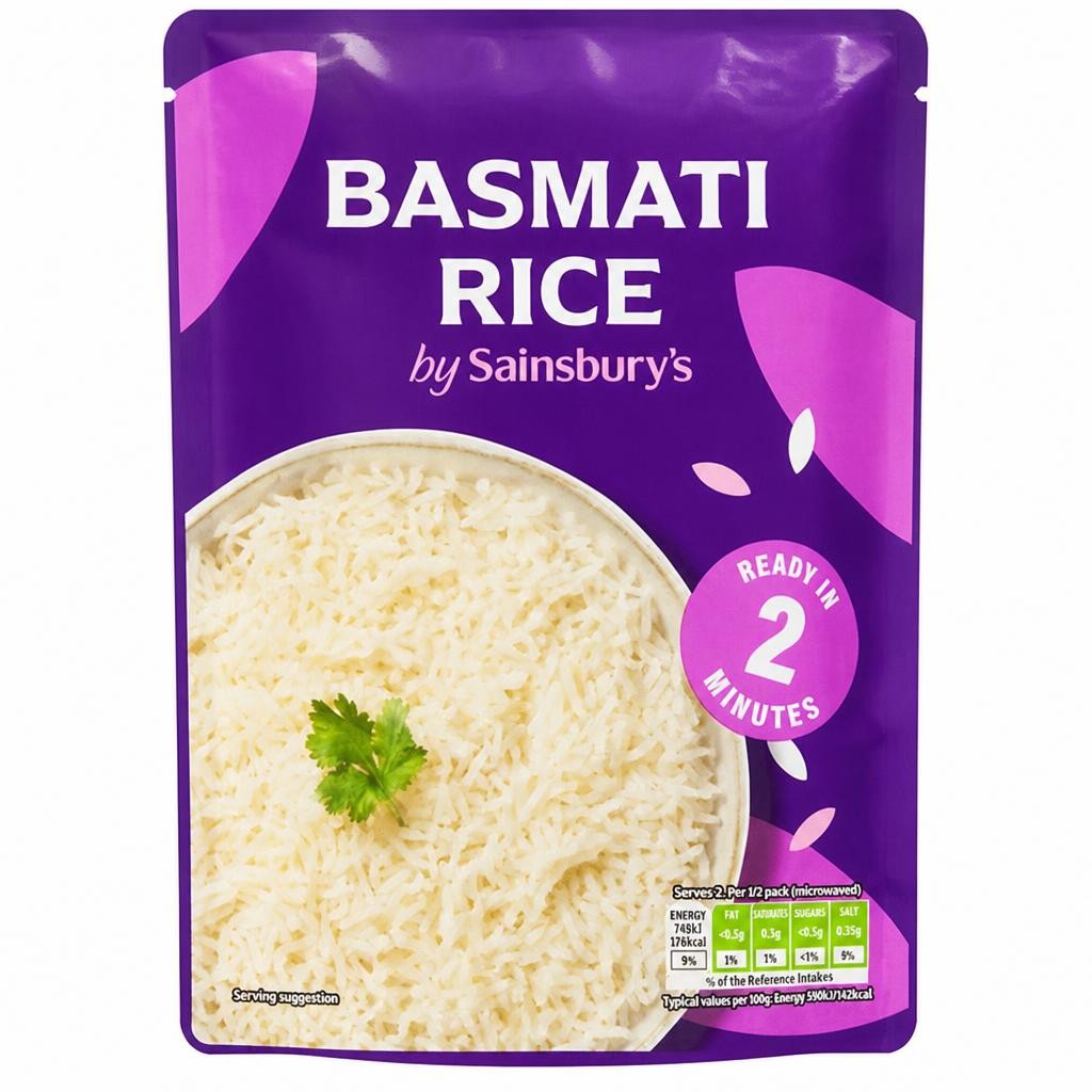 Sainsbury's Microwave Rice Basmati 250g