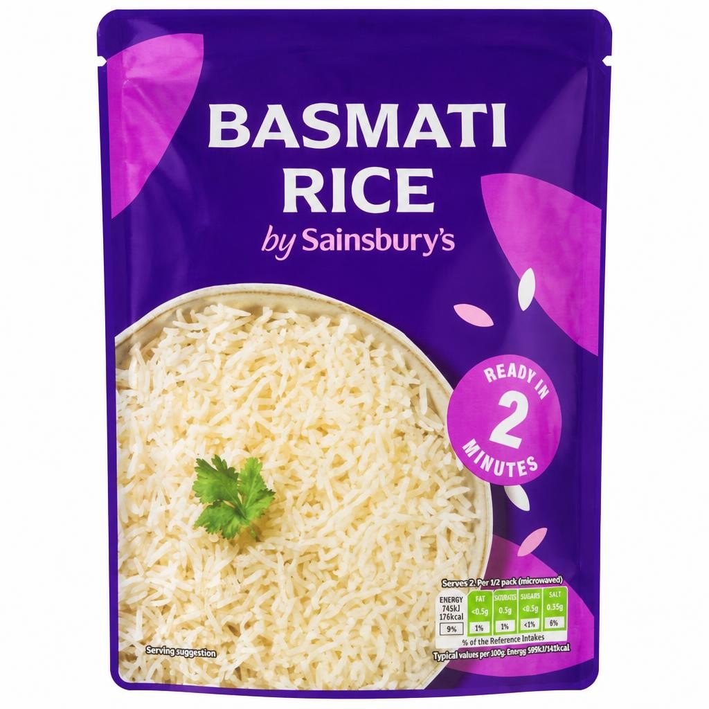 Sainsbury's Microwave Rice Basmati 250g