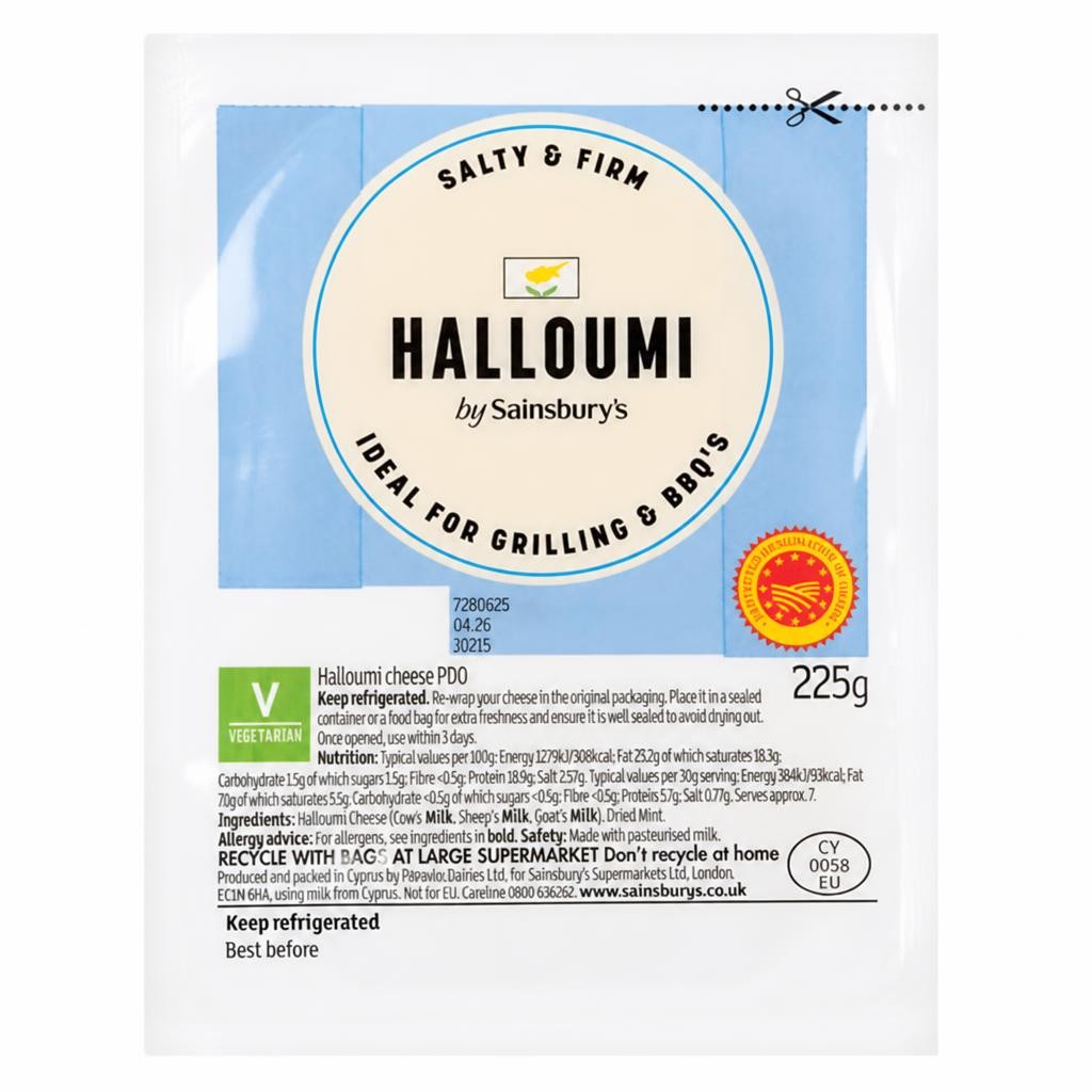 Sainsbury's Cypriot Halloumi Cheese 225g