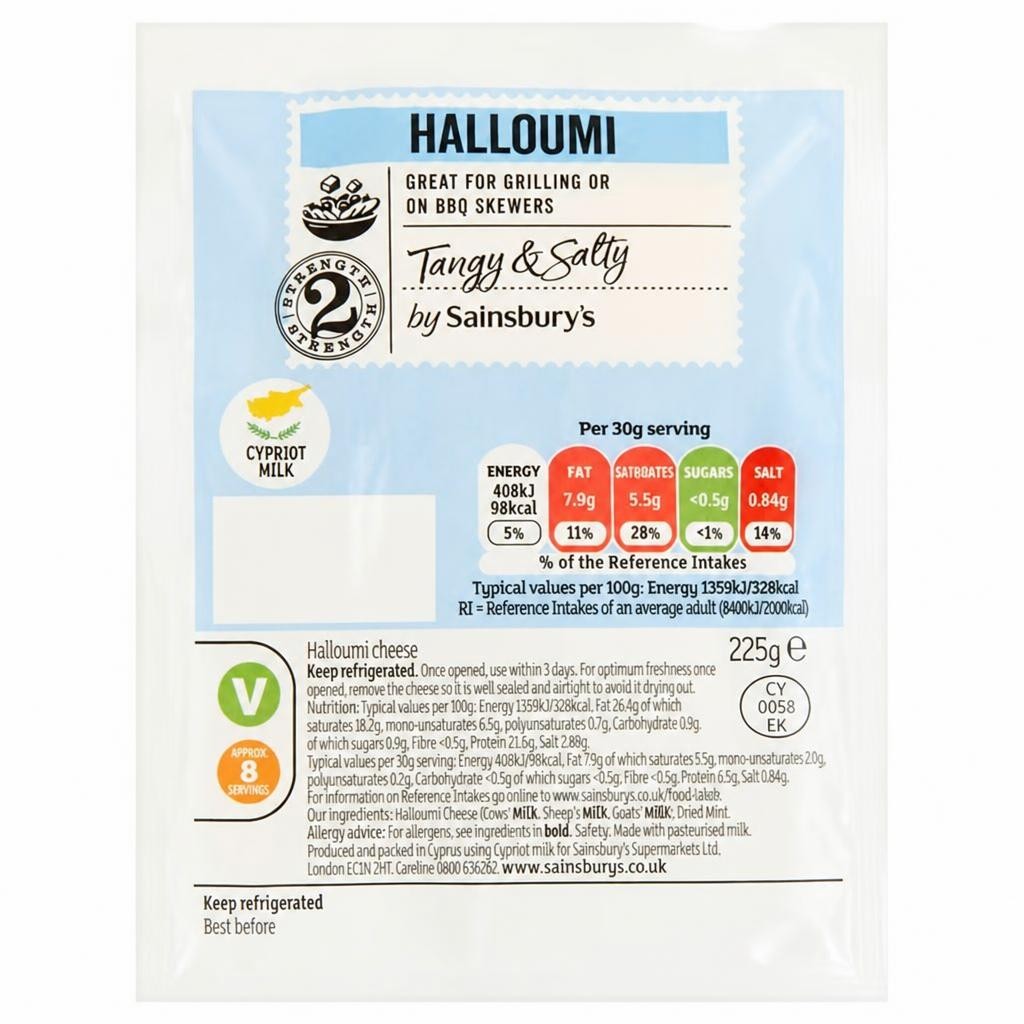 Sainsbury's Cypriot Halloumi Cheese 225g