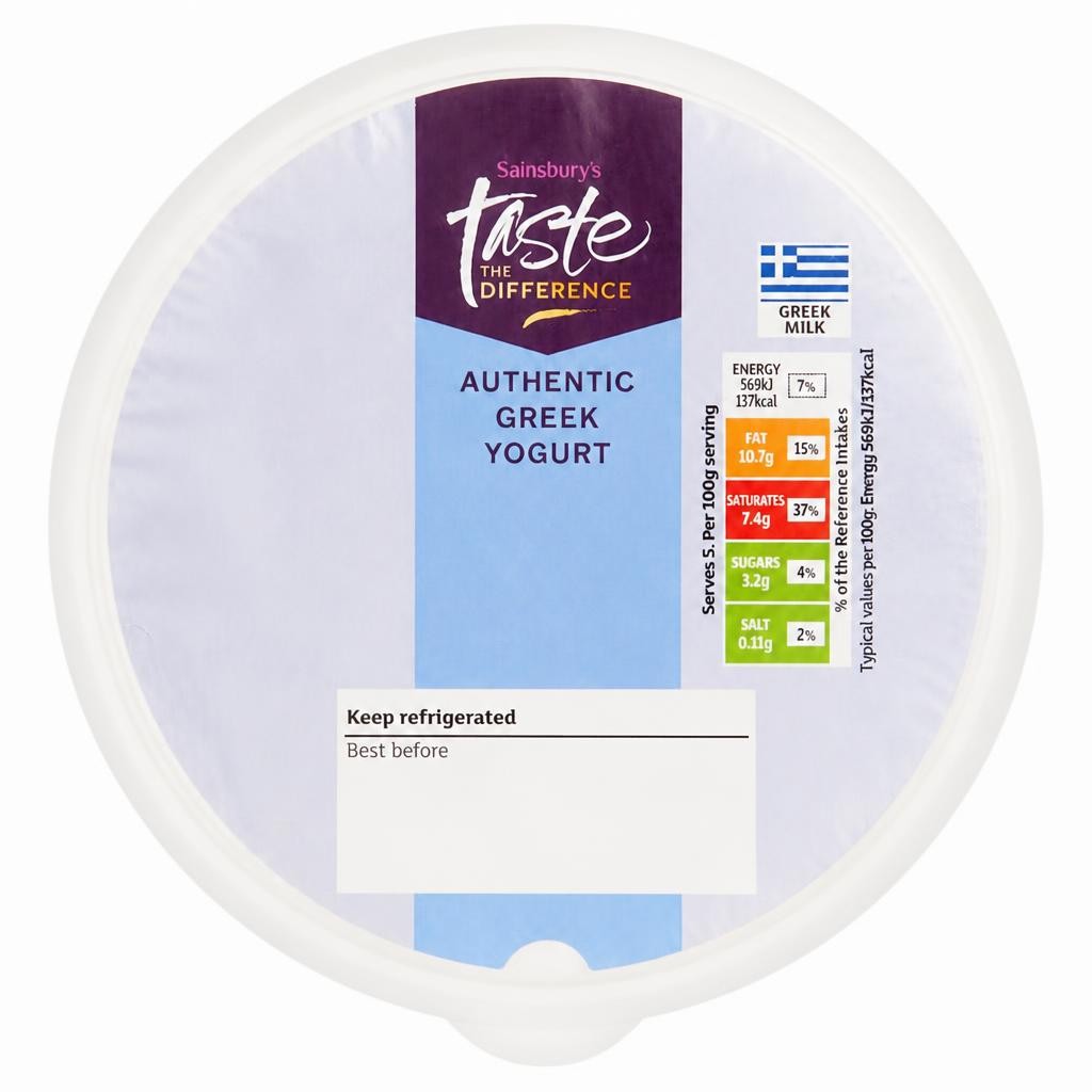 Sainsbury's Authentic Greek Yogurt, Taste the Difference 500g