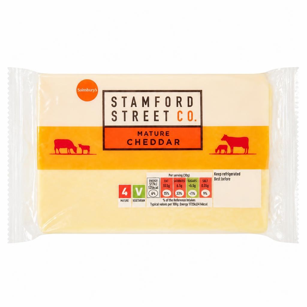 Stamford Street Co. Mature Cheddar Cheese 600g