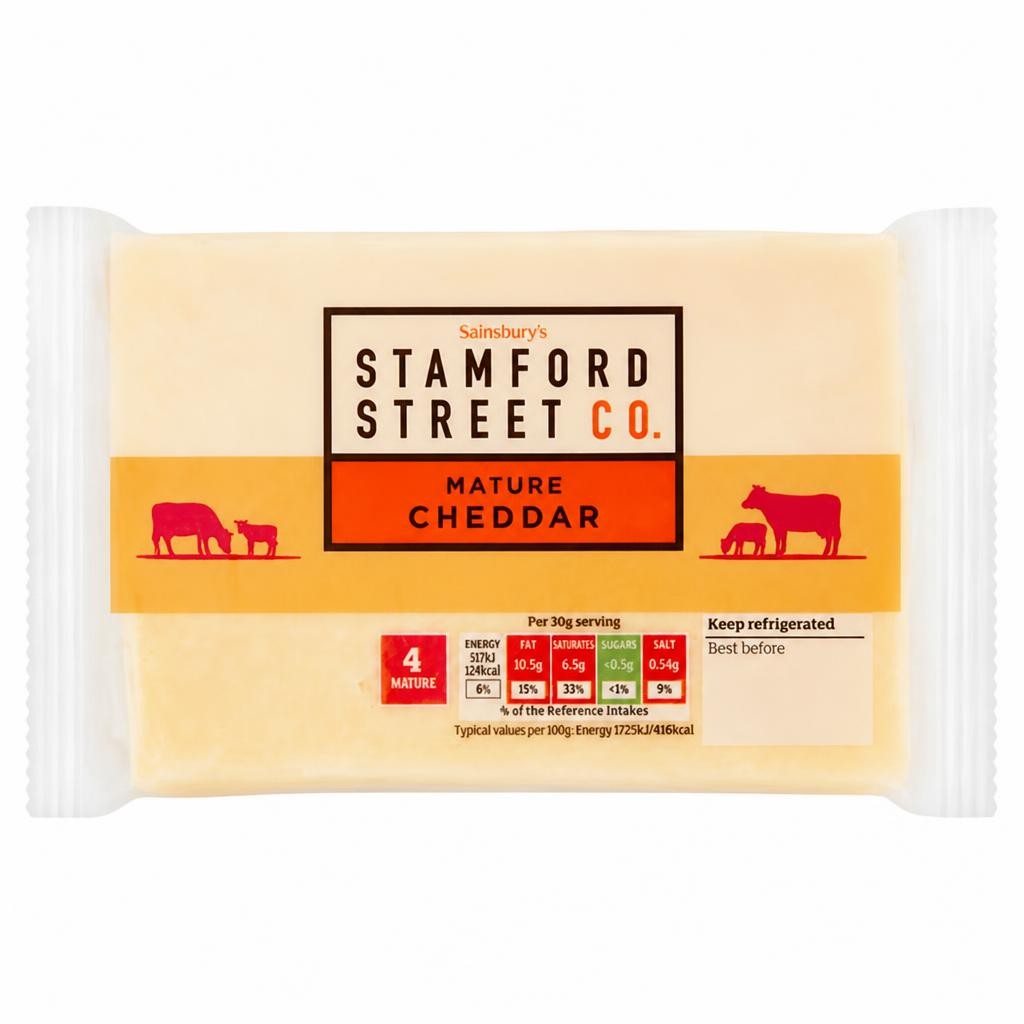 Stamford Street Co. Mature Cheddar Cheese 600g