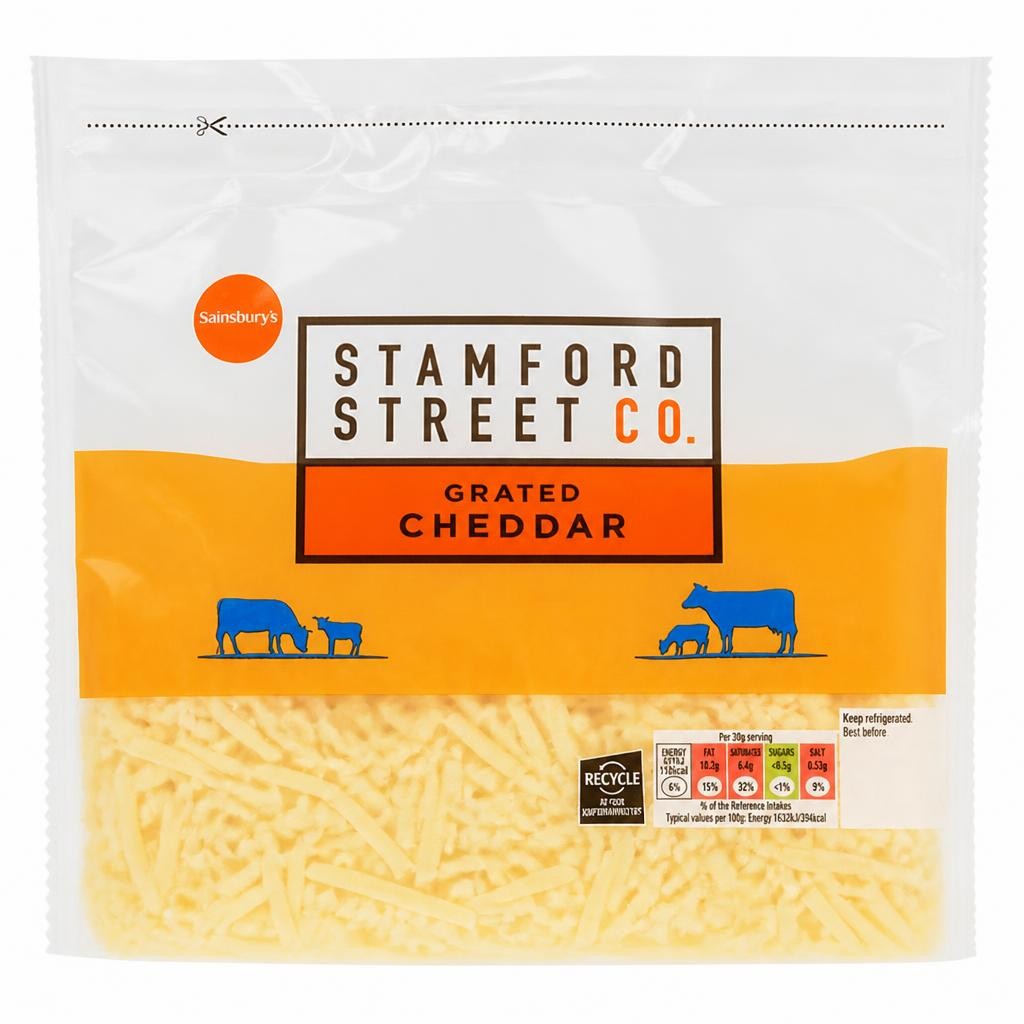 Stamford Street Co. Grated Cheddar 500g