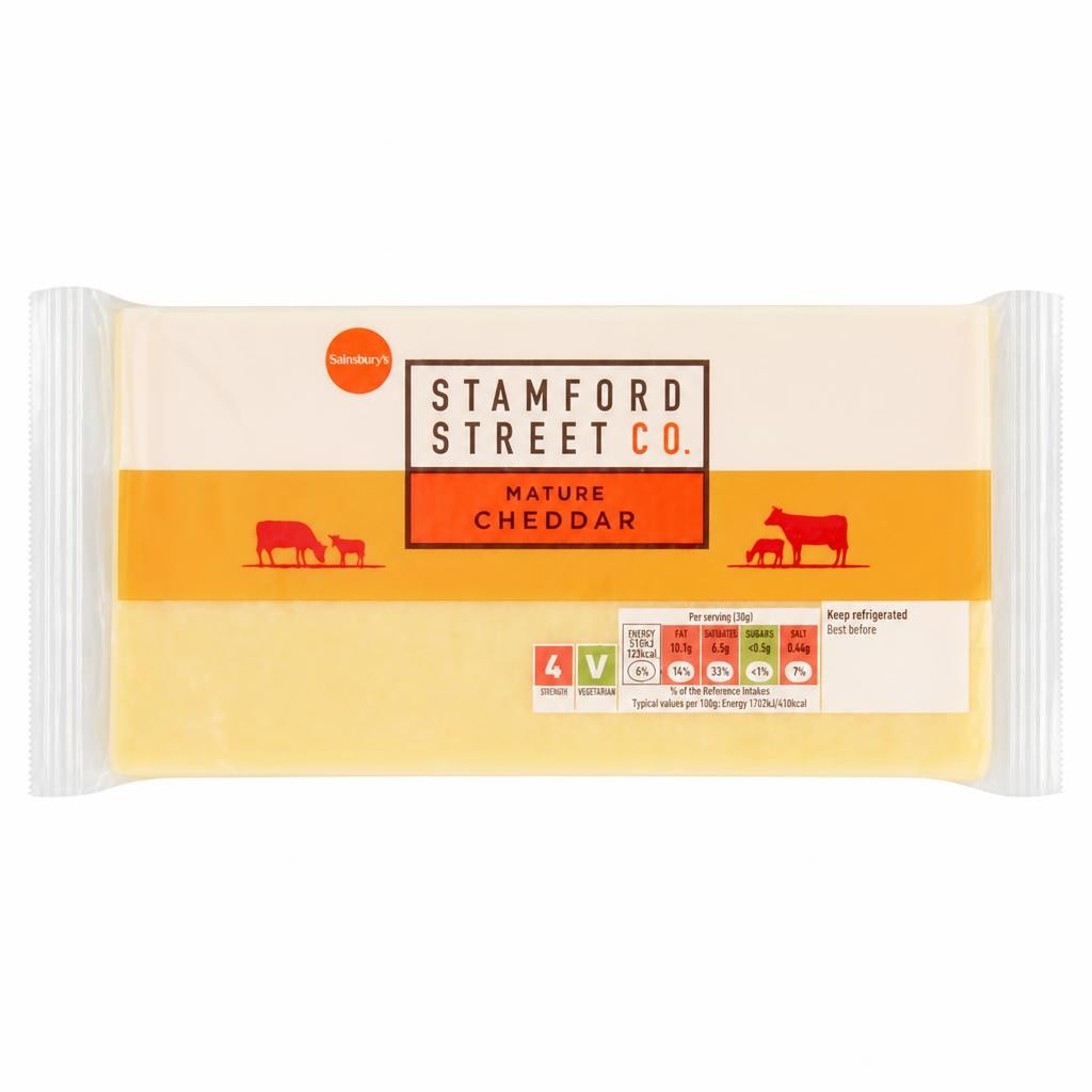 Stamford Street Co. Mature Cheddar Cheese 900g