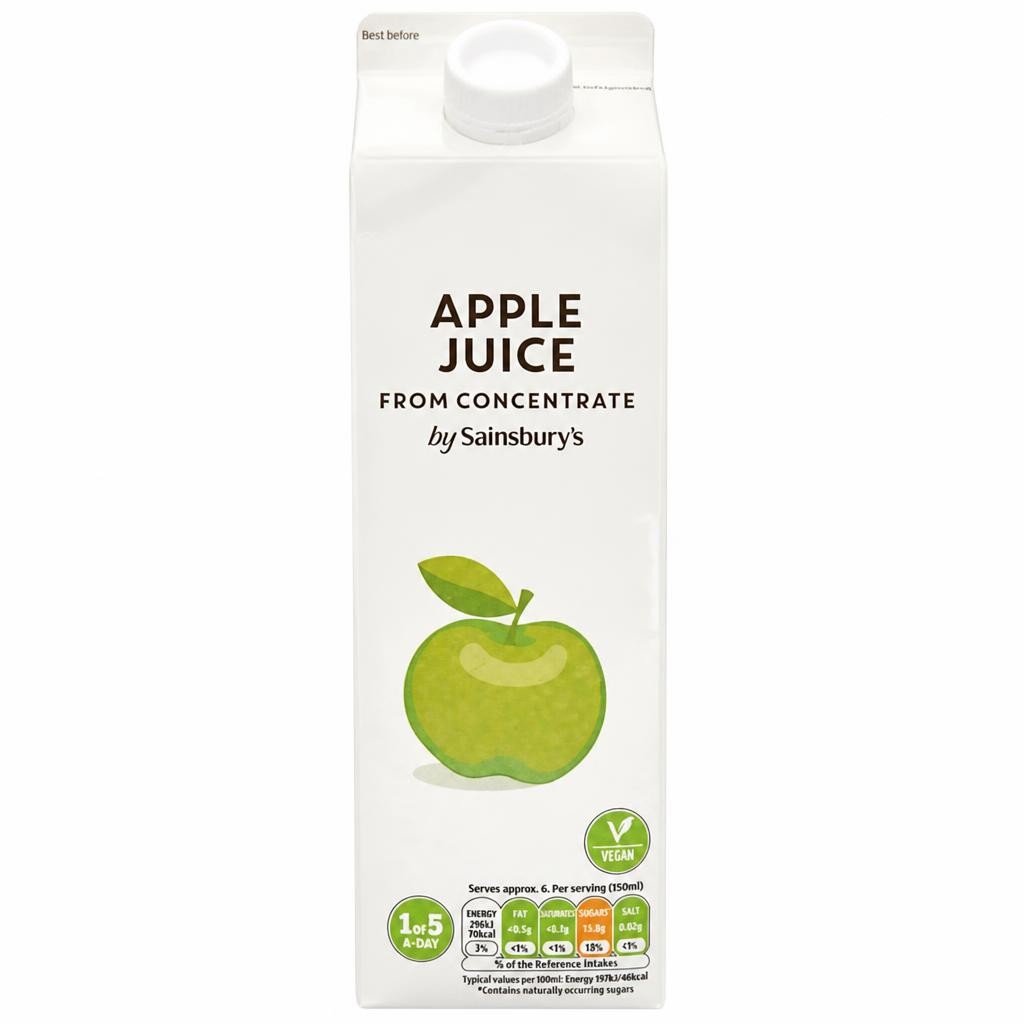 Sainsbury's Pure Apple Juice 1L