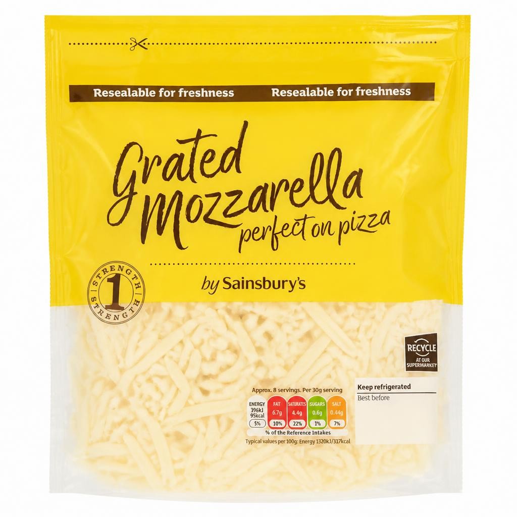 Sainsbury's Grated Mozzarella Cheese 250g