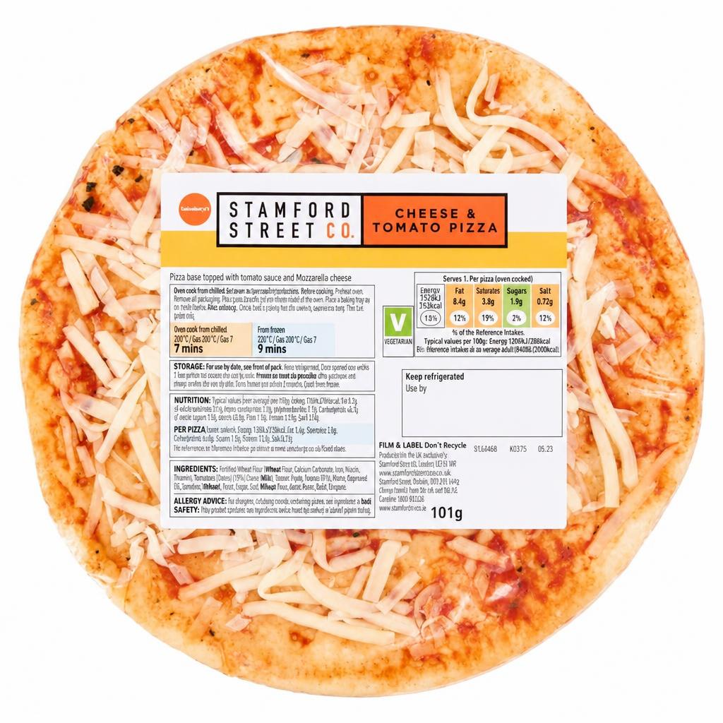 Stamford Street Co. Cheese & Tomato Pizza 101g