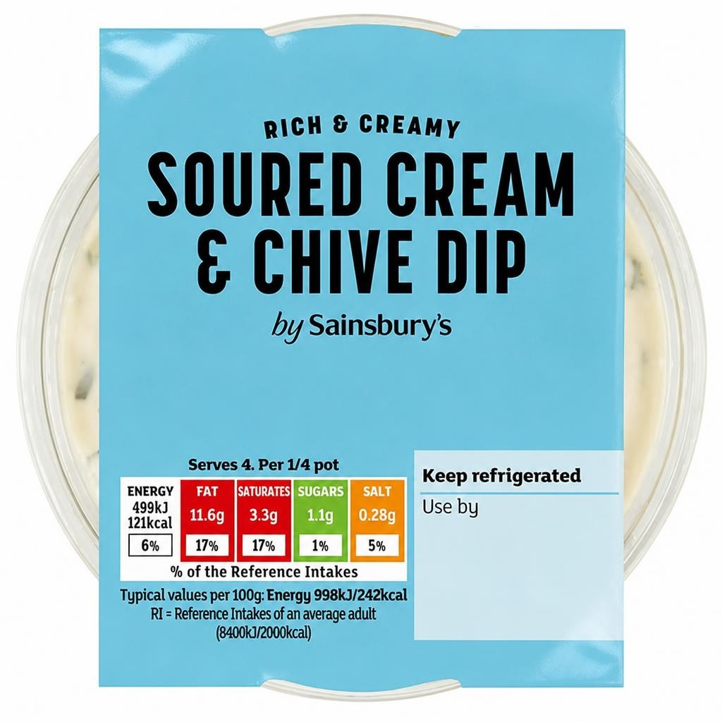 Sainsbury's Soured Cream & Chive Dip 200g
