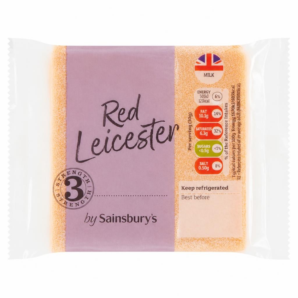 Sainsbury's Red Leicester Cheese 250g