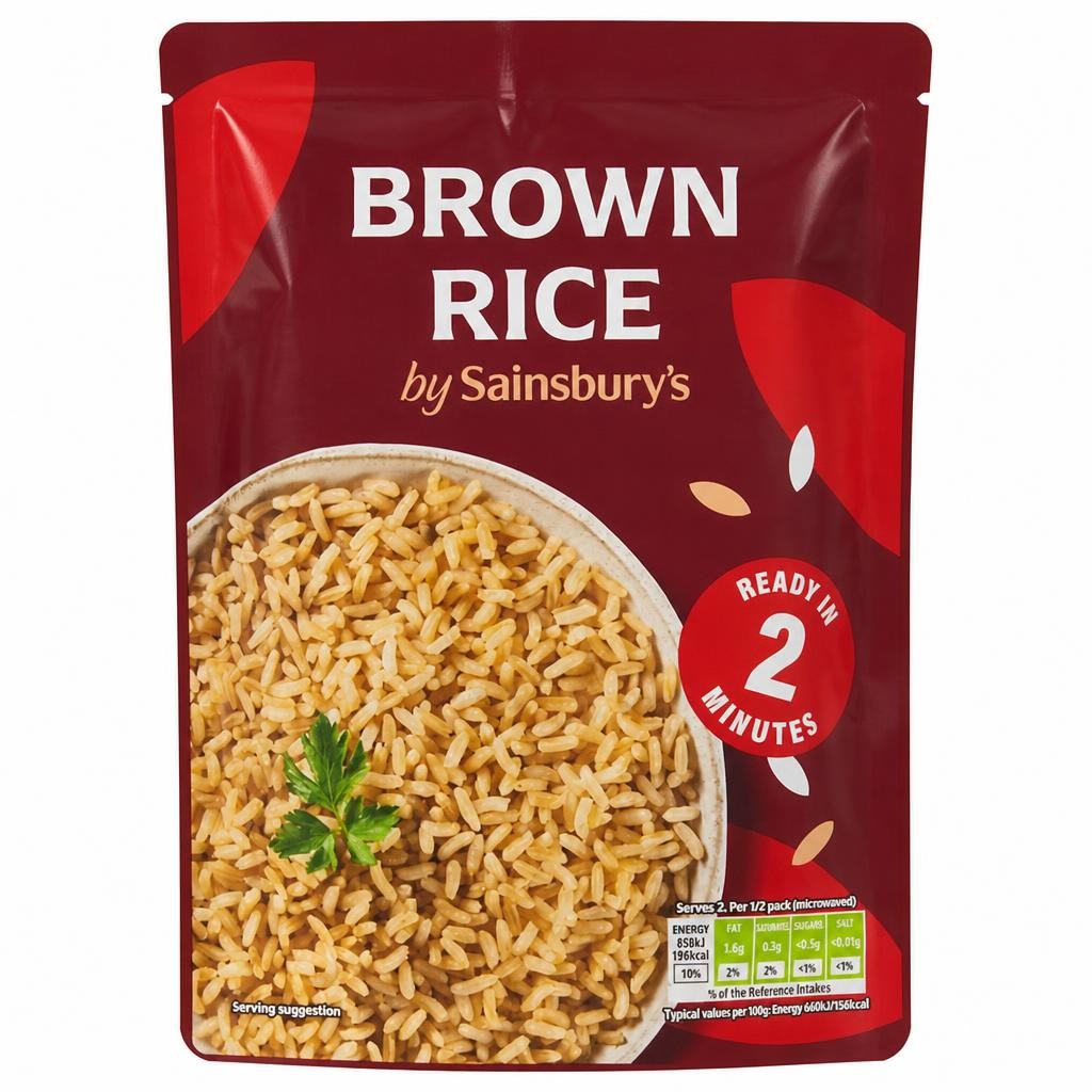 Sainsbury's 250g Microwave Brown Rice
