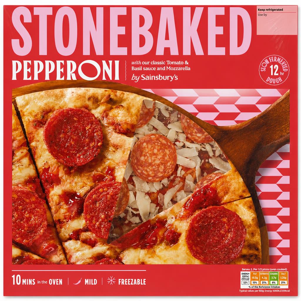 Sainsbury's Stonebaked Pepperoni Pizza 270g
