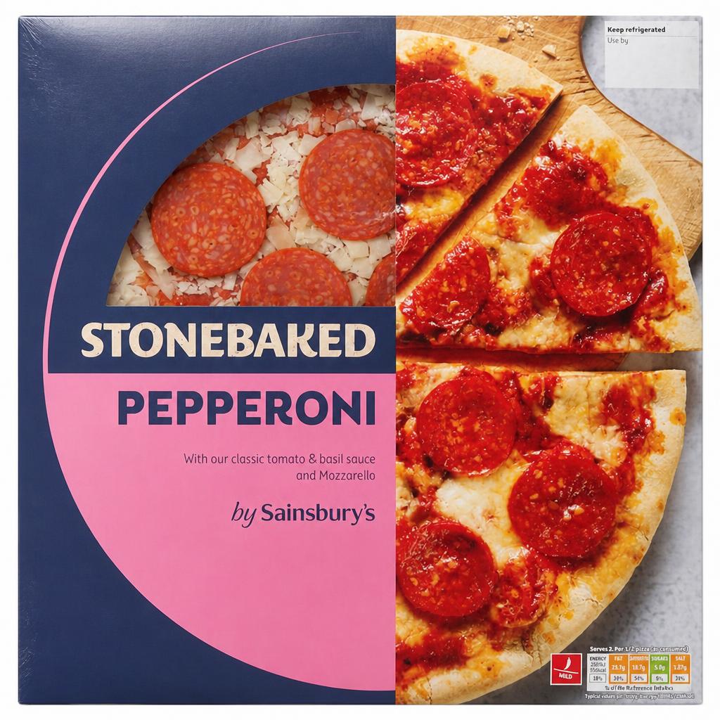 Sainsbury's Stonebaked Pepperoni Pizza 270g