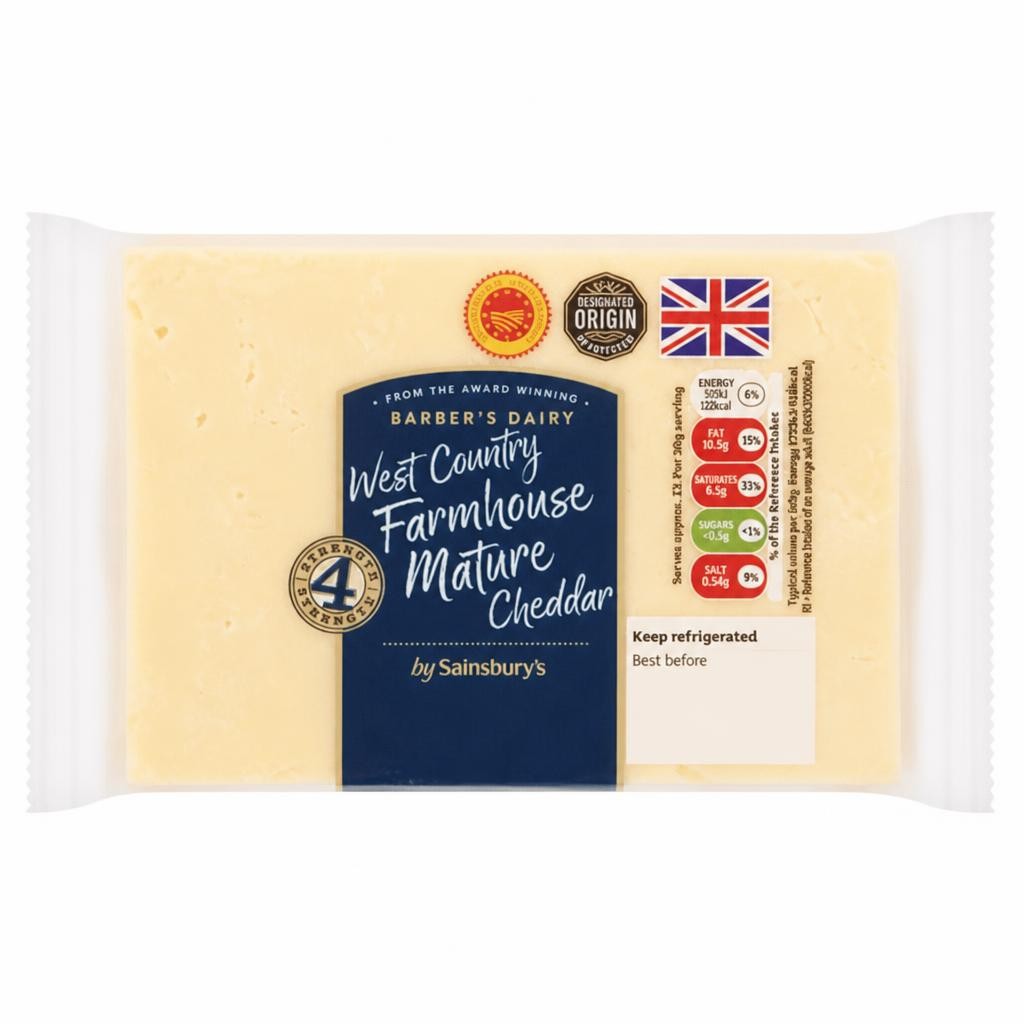 Sainsbury's West Country Farmhouse Mature Cheddar Cheese 400g