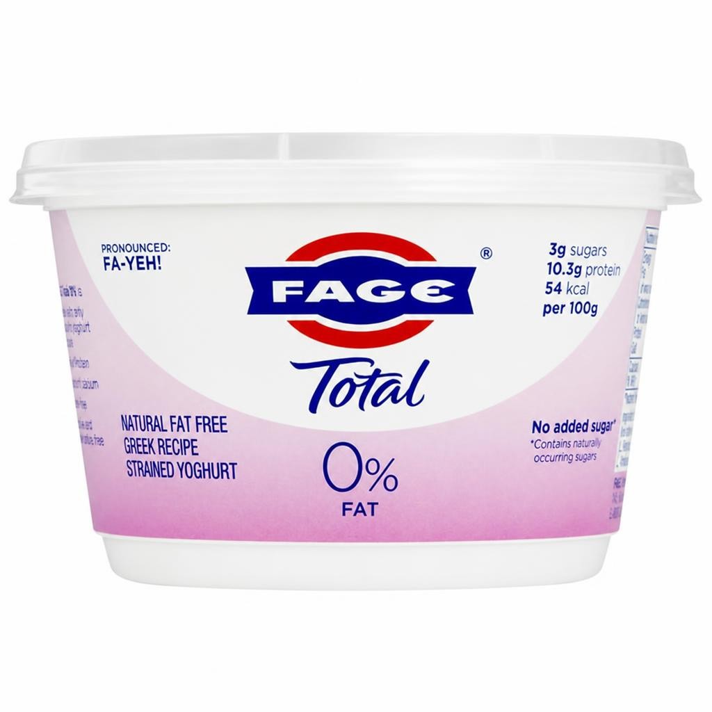 FAGE Total 0% Natural Fat Free Greek Recipe Strained Yogurt 450g