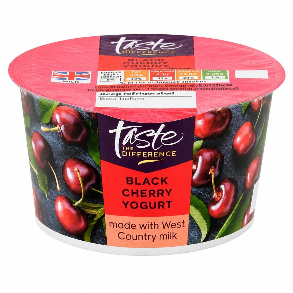 Sainsbury's West Country Black Cherry Yogurt, Taste the Difference 150g