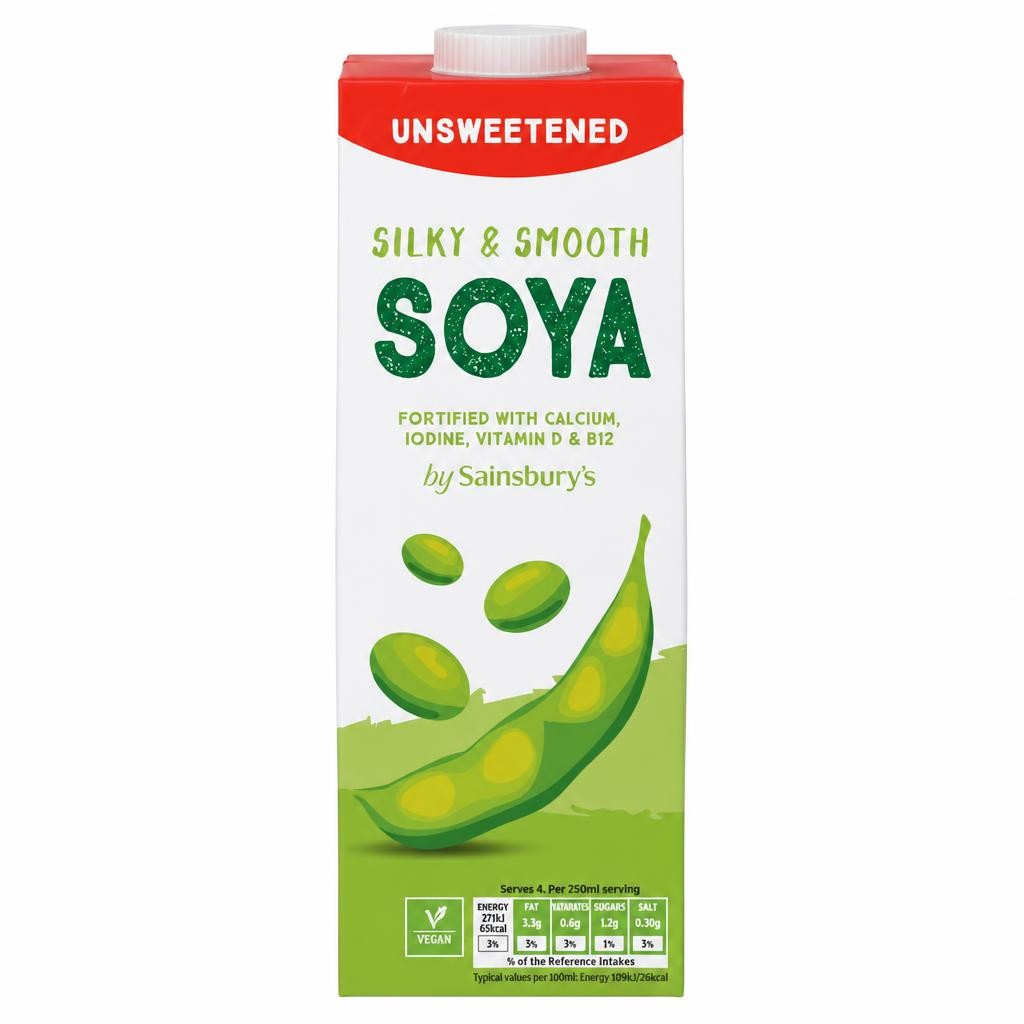 Sainsbury's Unsweetened Long Life Soya Drink 1L