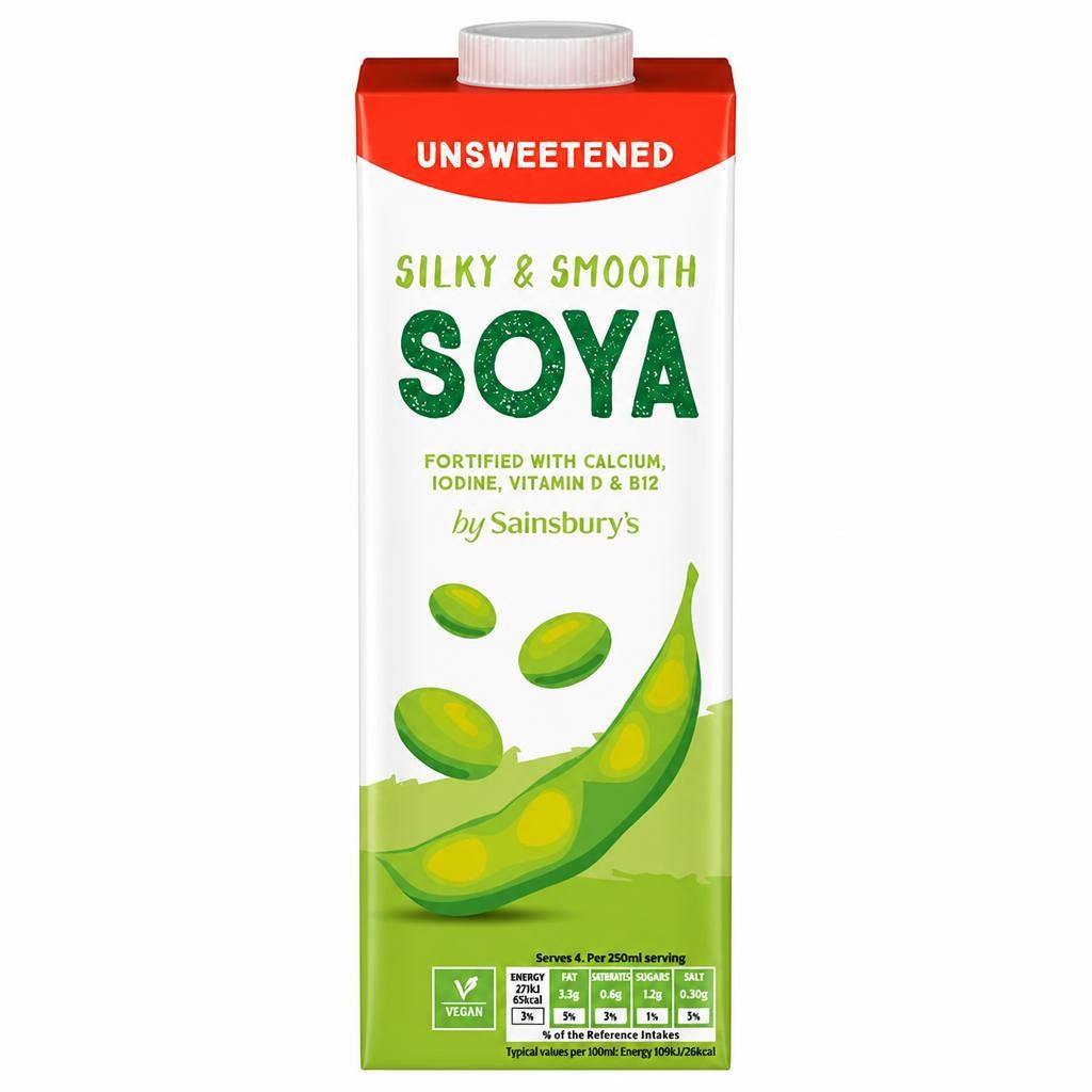 Sainsbury's Unsweetened Long Life Soya Drink 1L