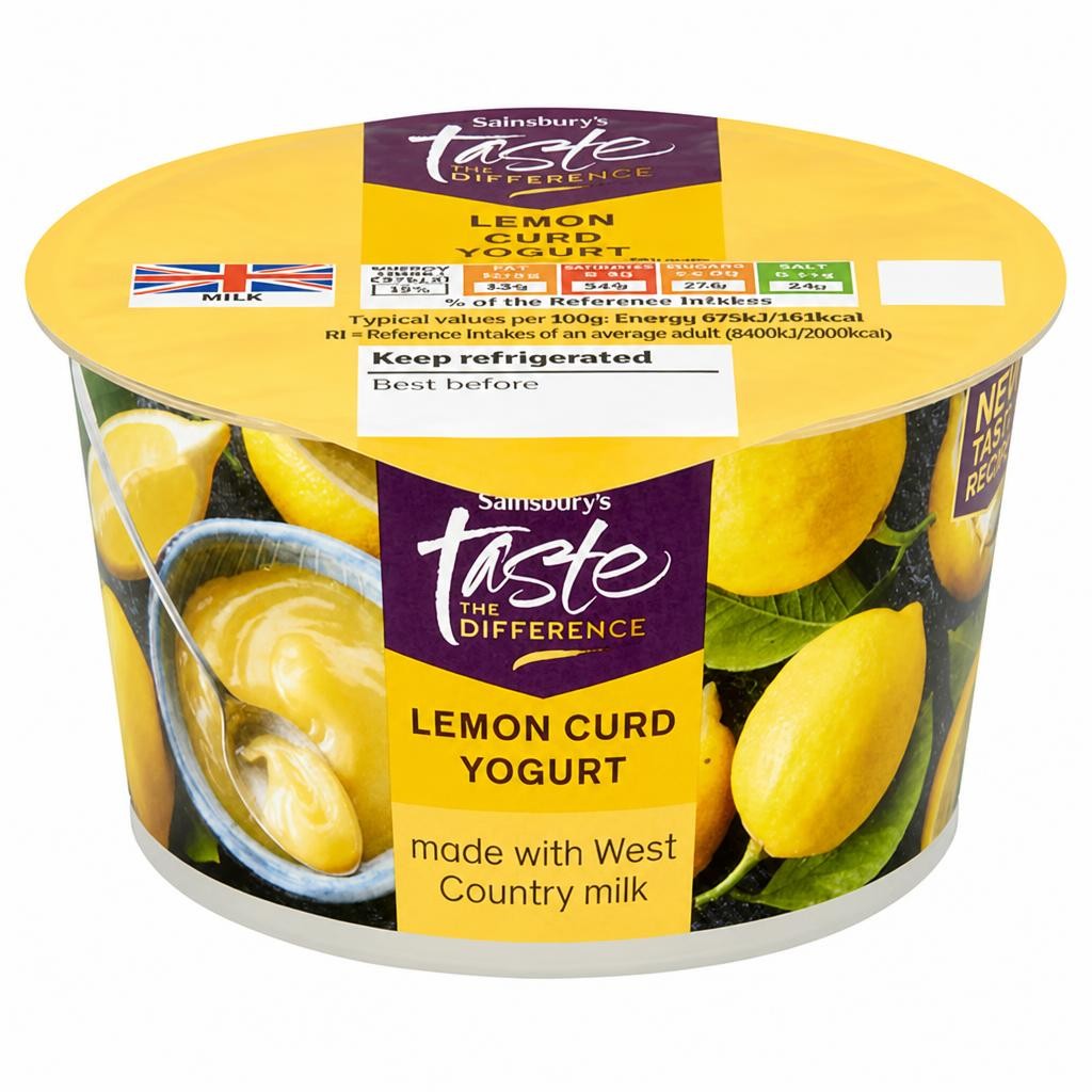 Sainsbury's West Country Lemon Curd Yogurt, Taste the Difference 150g