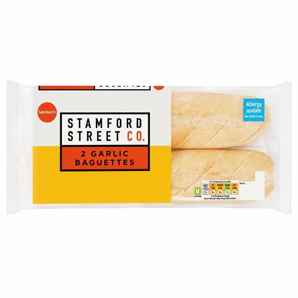 Stamford Street Co. Garlic Baguette x2 330g