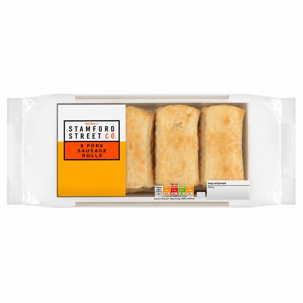 Stamford Street Co. Pork Sausage Rolls x8 480g
